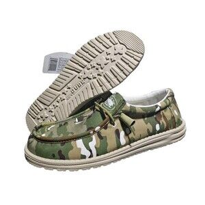 New Hey Dude Wally Camouflage Multi Camo Shoes Slip On Men’s Size 9 40004-9CQ